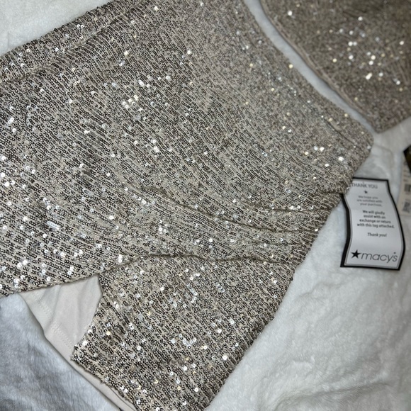 NWT! Sequins 2 piece cropped evening dress - Picture 6 of 8